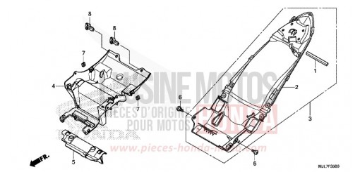 PARAFANGO POSTERIORE NC750DE di 2014